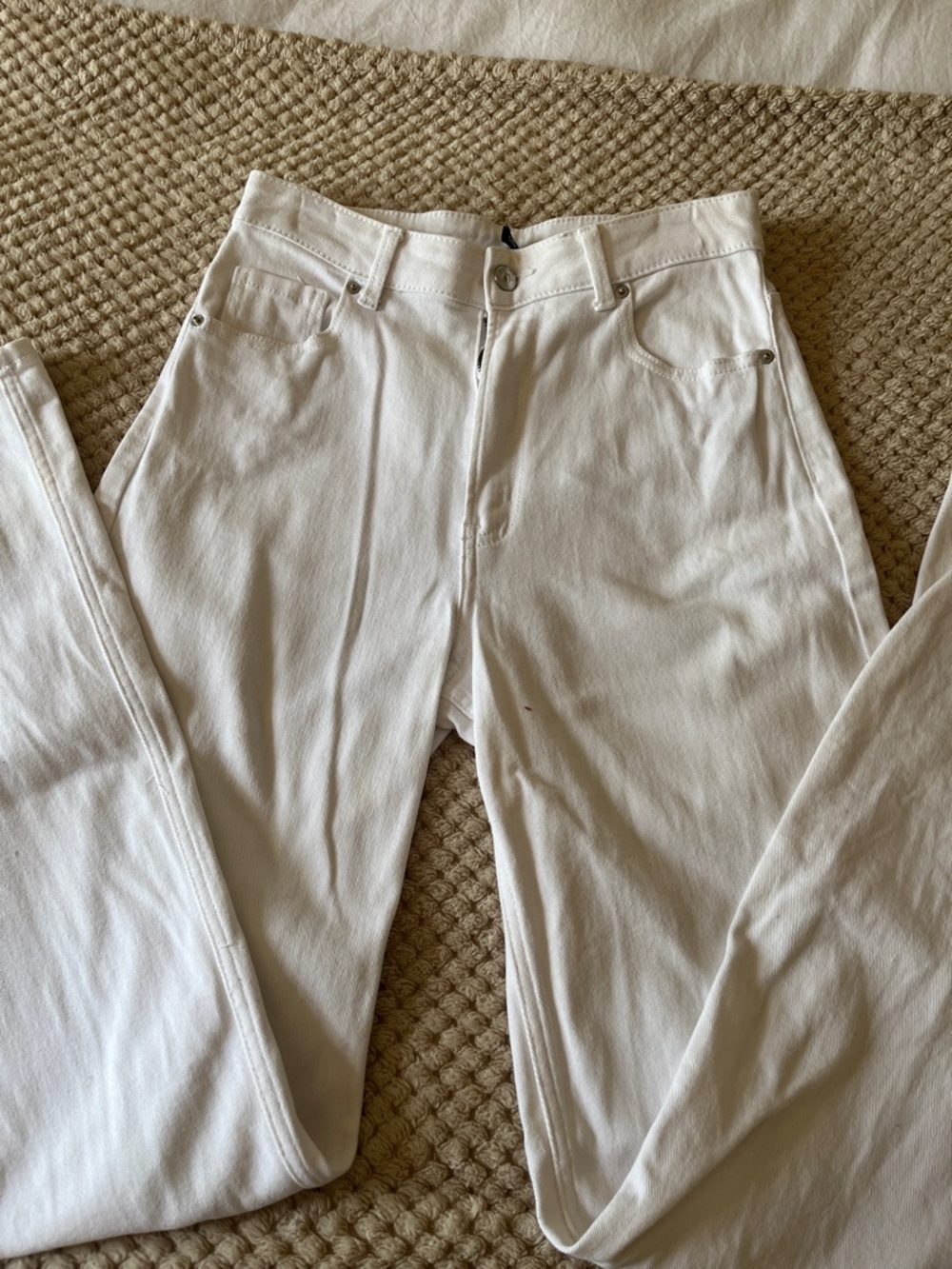 Divided White Boot Cut Jeans